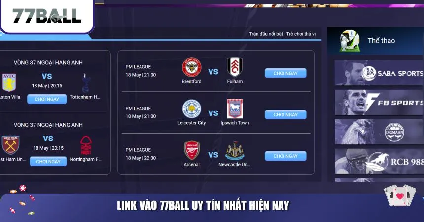 Link vào 77Ball uy tín nhất hiện nay
